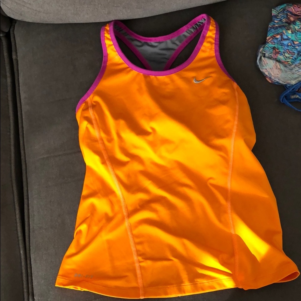 Nike Orange workout tank